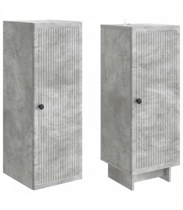 vidaXL Cabinet Set 2 pcs Concrete Grey 34.5 x 33 x 90 cm