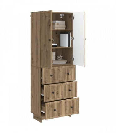 vidaXL Cabinet Set 2 pcs 66 x 34.5 x 90 cm Engineered Wood — Colour: Artisan oak