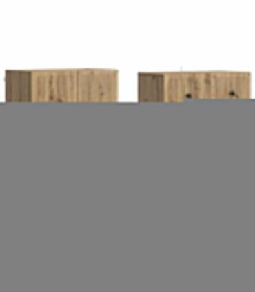 vidaXL Cabinet Set 2 pcs 66 x 34.5 x 90 cm Engineered Wood — Colour: Artisan oak