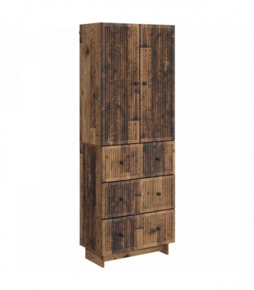 vidaXL Cabinet Set 2 pcs 66 x 34.5 x 90 cm Engineered Wood — Colour: Old wood