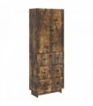 vidaXL Cabinet Set 2 pcs 66 x 34.5 x 90 cm Engineered Wood — Colour: Smoked oak