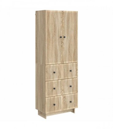 vidaXL Cabinet Set 2 pcs 66 x 34.5 x 90 cm Engineered Wood — Colour: Sonoma oak