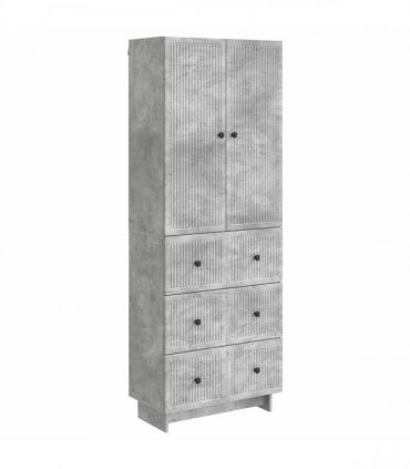vidaXL Cabinet Set 2 pcs Concrete Grey 66 x 34.5 x 90 cm — V0672185068