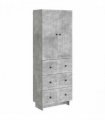vidaXL Cabinet Set 2 pcs Concrete Grey 66 x 34.5 x 90 cm — V0672185068