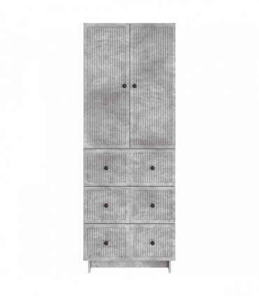 vidaXL Cabinet Set 2 pcs Concrete Grey 66 x 34.5 x 90 cm — V0672185068
