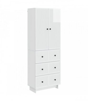 vidaXL Cabinet Set 2 pcs 66 x 34.5 x 90 cm Engineered Wood — Colour: High gloss white
