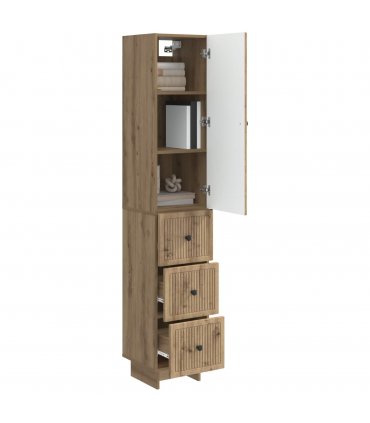 vidaXL Cabinet Set 2 pcs 33 x 34.5 x 90 cm Engineered Wood — Colour: Artisan oak