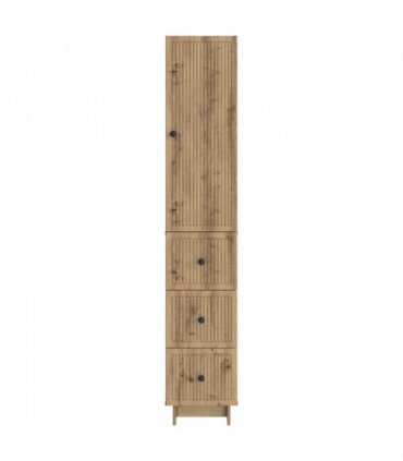 vidaXL Cabinet Set 2 pcs 33 x 34.5 x 90 cm Engineered Wood — Colour: Artisan oak