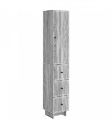 vidaXL Cabinet Set 2 pcs 33 x 34.5 x 90 cm Engineered Wood — Colour: Grey sonoma