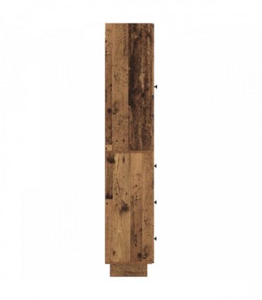 vidaXL Cabinet Set 2 pcs Old Wood 33 x 34.5 x 90 cm Engineered Wood