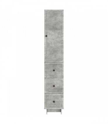 vidaXL Cabinet Set 2 pcs 33 x 34.5 x 90 cm Engineered Wood — Colour: Concrete grey