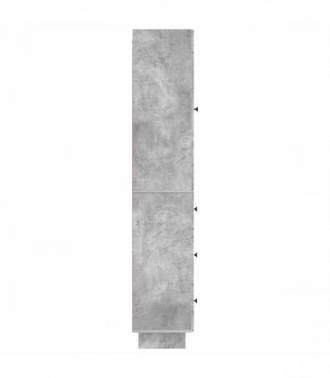 vidaXL Cabinet Set 2 pcs 33 x 34.5 x 90 cm Engineered Wood — Colour: Concrete grey