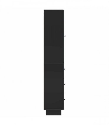 vidaXL Cabinet Set 2 pcs 33 x 34.5 x 90 cm Engineered Wood — Colour: Black