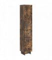 vidaXL Cabinet Set 2 pcs 33 x 34.5 x 90 cm Engineered Wood — Colour: Smoked oak