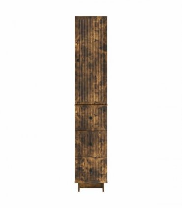vidaXL Cabinet Set 2 pcs 33 x 34.5 x 90 cm Engineered Wood — Colour: Smoked oak