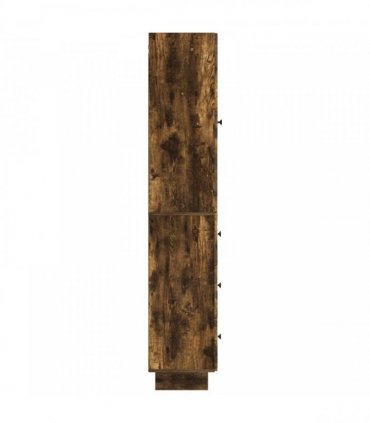 vidaXL Cabinet Set 2 pcs 33 x 34.5 x 90 cm Engineered Wood — Colour: Smoked oak