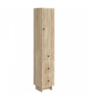 vidaXL Cabinet Set 2 pcs 33 x 34.5 x 90 cm Engineered Wood — Colour: Sonoma oak
