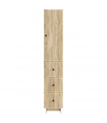 vidaXL Cabinet Set 2 pcs 33 x 34.5 x 90 cm Engineered Wood — Colour: Sonoma oak