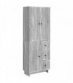 vidaXL Cabinet Set 2 pcs 66 x 34.5 x 90 cm Engineered Wood — Colour: Grey sonoma — V0672185081