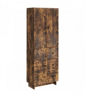 vidaXL Cabinet Set 2 pcs 66 x 34.5 x 90 cm Engineered Wood — Colour: Smoked oak — V0672185085