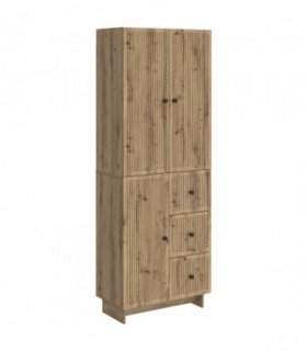 vidaXL Cabinet Set 2 pcs 66 x 34.5 x 90 cm Engineered Wood — Colour: Artisan oak — V0672185086