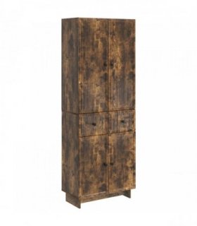 vidaXL Cabinet Set 2 pcs 66 x 34.5 x 90 cm Engineered Wood — Colour: Smoked oak — V0672185087