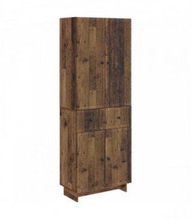 vidaXL Cabinet Set 2 pcs 66 x 34.5 x 90 cm Engineered Wood — Colour: Old wood — V0672185089