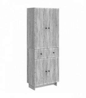 vidaXL Cabinet Set 2 pcs 66 x 34.5 x 90 cm Engineered Wood — Colour: Grey sonoma — V0672185090