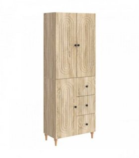 vidaXL Cabinet Set 2 pcs 66 x 34.5 x 90 cm Engineered Wood — Colour: Sonoma oak — V0672185128