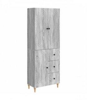 vidaXL Cabinet Set 2 pcs 66 x 34.5 x 90 cm Engineered Wood — Colour: Grey sonoma — V0672185131