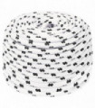 Braided Boat Rope White 6 mmx100 m Polyester