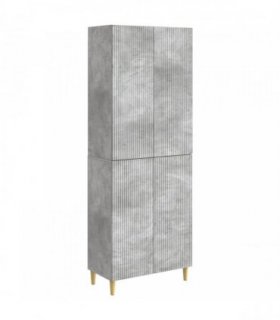 vidaXL Cabinet Set 2 pcs 66 x 34.5 x 90 cm Engineered Wood — Colour: Concrete grey — V0672185157
