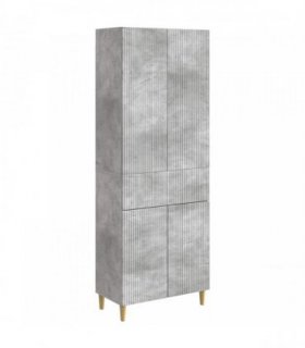 vidaXL Cabinet Set 2 pcs Concrete Grey 66 x 34.5 x 90 cm — V0672185197
