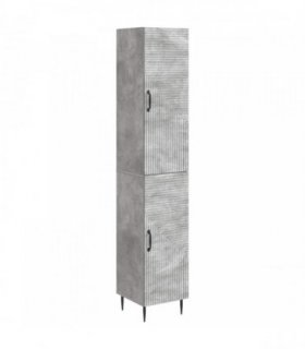 vidaXL Cabinet Set 2 pcs Concrete Grey 33 x 34.5 x 89.5 cm
