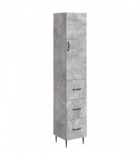 vidaXL Cabinet Set 2 pcs Concrete Grey 33 x 34.5 x 90 cm