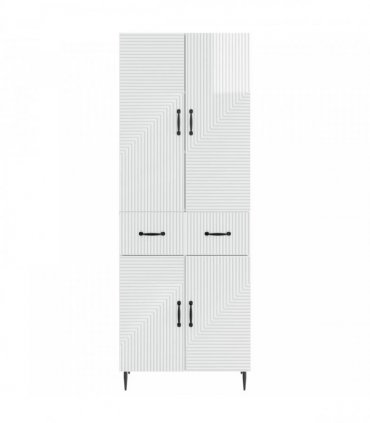 vidaXL Cabinet Set 2 pcs High Gloss White 66 x 34.5 x 89.5 cm — V0672185250