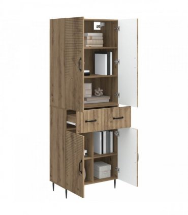 vidaXL Cabinet Set 2 pcs Artisan Oak 66 x 34.5 x 89.5 cm — V0672185252