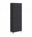 vidaXL Cabinet Set 2 pcs Black Engineered Wood
