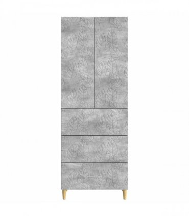 vidaXL Cabinet Set 2 pcs Concrete Grey 66 x 34.5 x 90 cm — V0672185277