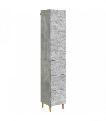 vidaXL Cabinet Set 2 pcs Concrete Grey 33 x 34.5 x 90 cm — V0672185281