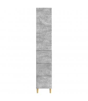 vidaXL Cabinet Set 2 pcs Concrete Grey 33 x 34.5 x 90 cm — V0672185281