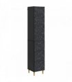 vidaXL Cabinet Set 2 pcs Black 33 x 34.5 x 90 cm Engineered Wood