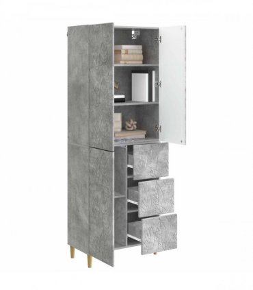 vidaXL 2 pcs Concrete Grey