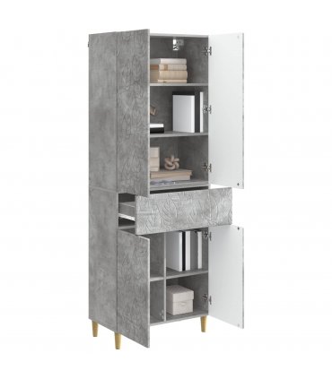 vidaXL Cabinet Set 2 pcs Concrete Grey Engineered Wood — V0672185295