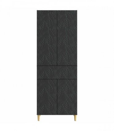 vidaXL Cabinet Set 2 pcs Black Engineered Wood — V0672185298