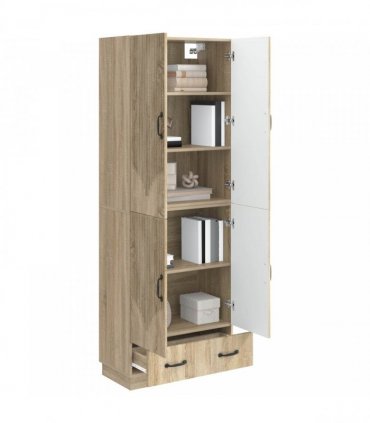 vidaXL Cabinet Set 2 pcs Sonoma Oak Engineered Wood