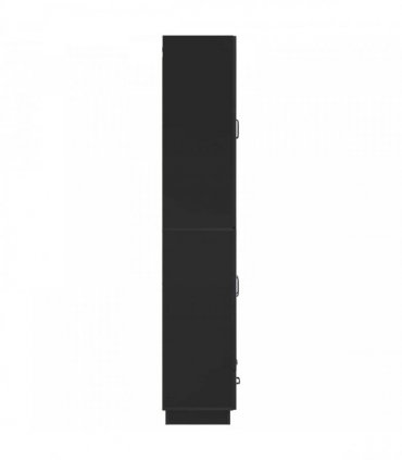 vidaXL Cabinet Set 2 pcs Black Engineered Wood — V0672185305