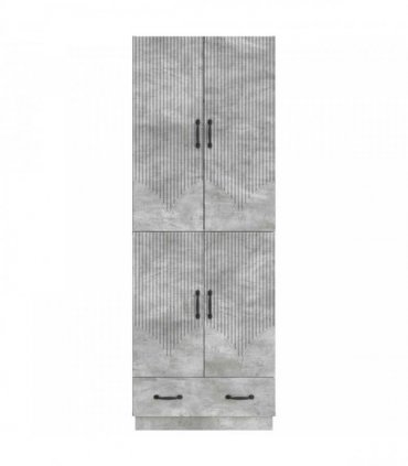 vidaXL Cabinet Set 2 pcs Engineered Wood — Colour: Concrete grey — V0672185310