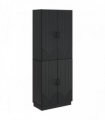 vidaXL Cabinet Set 2 pcs Black Engineered Wood — V0672185315