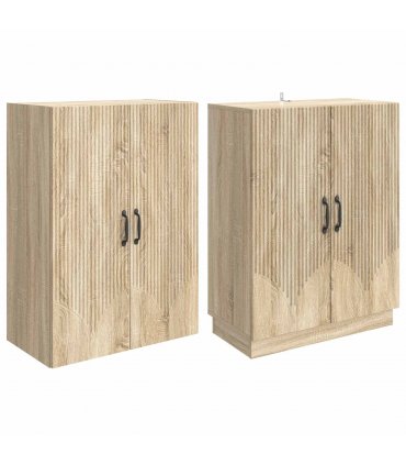 vidaXL Cabinet Set 2 pcs Sonoma Oak Engineered Wood — V0672185318